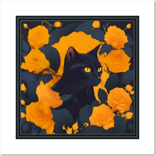 Вombay cat. Style vector (yellow version bombay cat) Posters and Art
